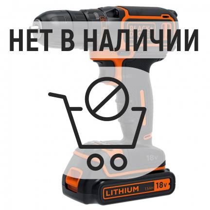 Аккумуляторная дрель-шуруповерт Black&Decker BDCDC18K1B