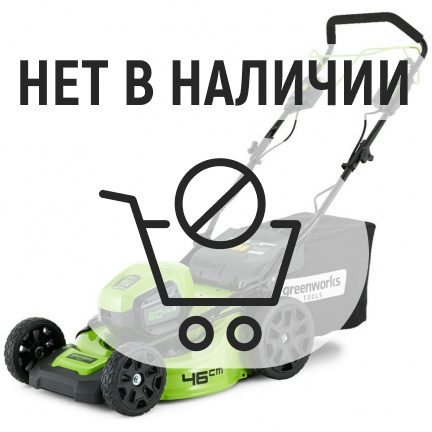 Аккумуляторная газонокосилка Greenworks GD60LM46SPK4 60V