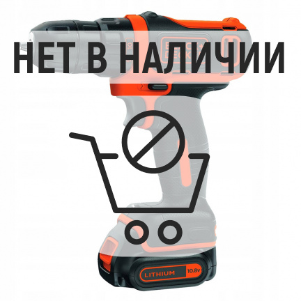 Аккумуляторная дрель-шуруповерт Black&Decker BDCDD12B