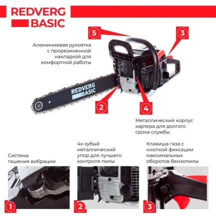 Бензопила REDVERG Basic GC-45С