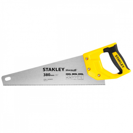 Ножовка по дереву STANLEY SharpCut TPI11 380мм STHT20369-1