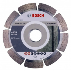 Круг алмазный сегментированный Bosch Prof Concrete 125х22,23мм (240)